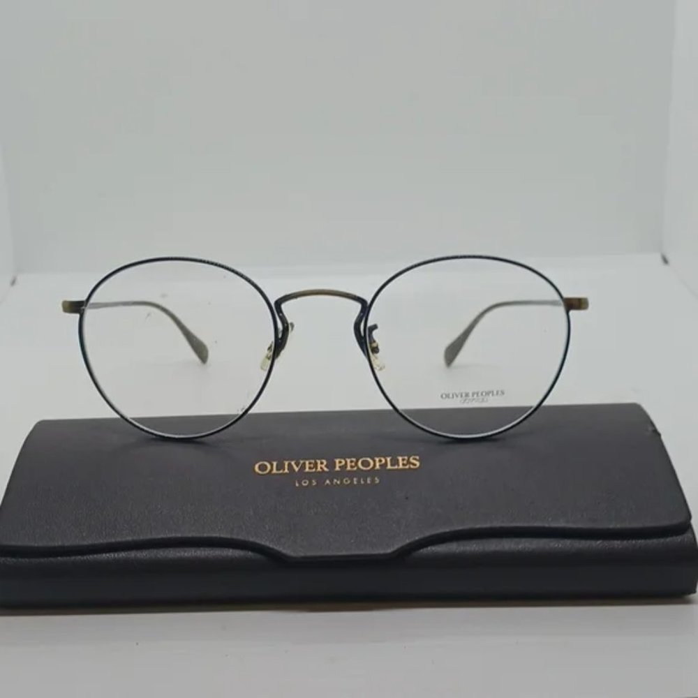 OLIVER PEOPLES EYEGLASS FRAMES COLERIDGE DARK BROWN METAL OV11865145 47-22-145